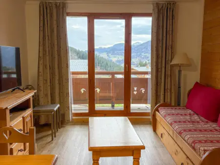 Location appartement à Notre Dame de Bellecombe, Bel appartement cosy 28m² avec terrasse et vue impressionnante