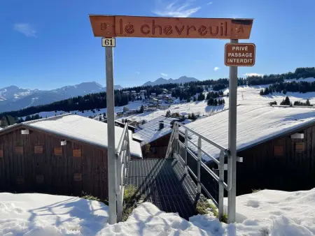 Studio 4 personnes Hauteluce, balcon sud et casier à skis : photo 11