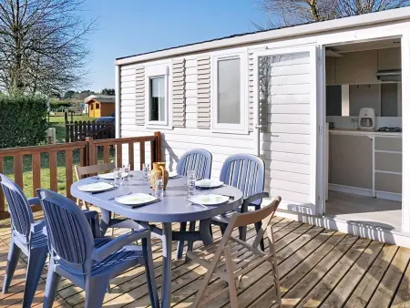 Mobil-home 4 pièces, 1 km plage, terrain privé clos : photo 2