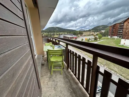 Studio 4 pers. Le Dévoluy, 50m des pistes, terrasse : photo 13