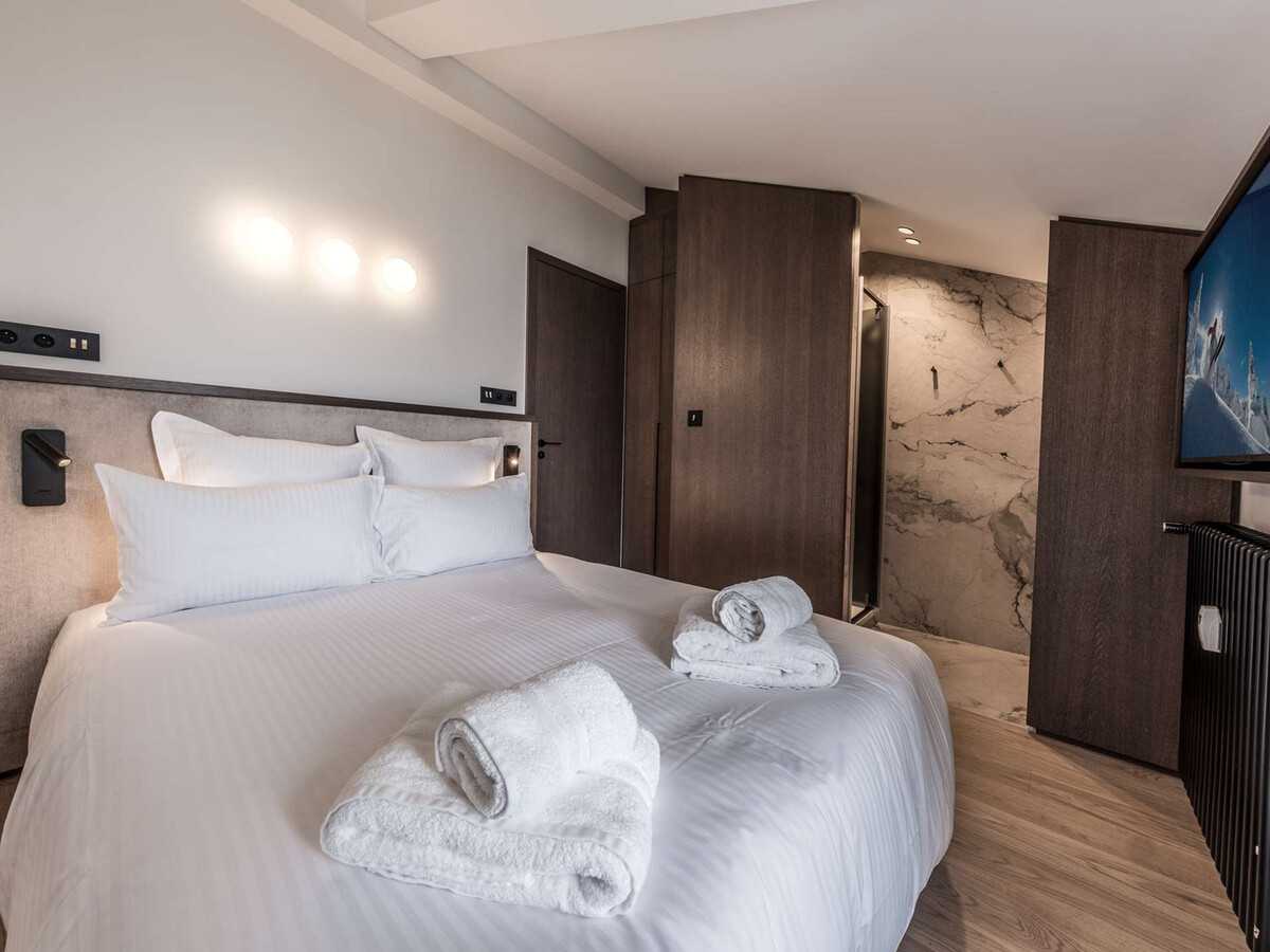 Appartement 9 pers., ski aux pieds à Courchevel, terrasse panoramique - Photo 12