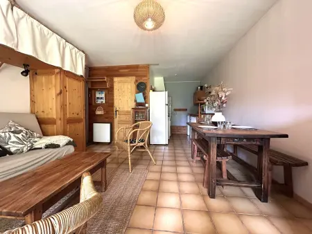 T2 cabine rez-de-jardin avec terrasse à Le Monêtier-les-Bains : photo 3