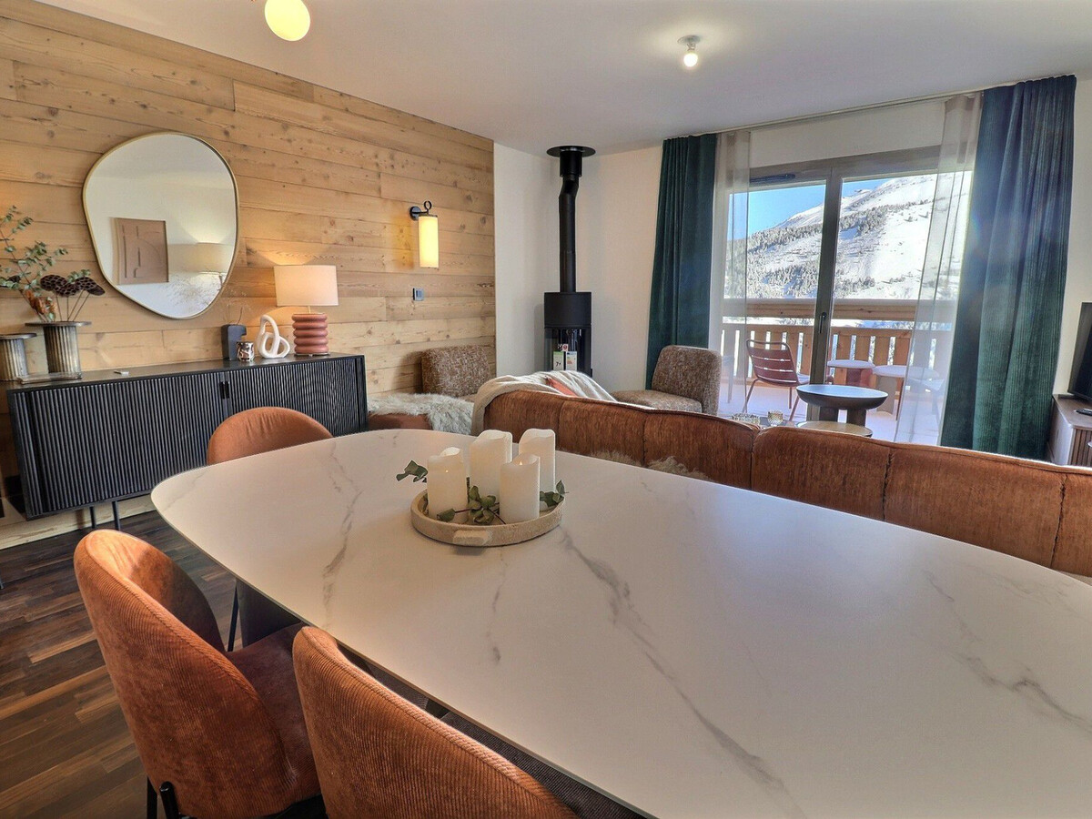 Appart 3P cabine 8 pers, balcon, vue Saulire à Méribel - Photo 10
