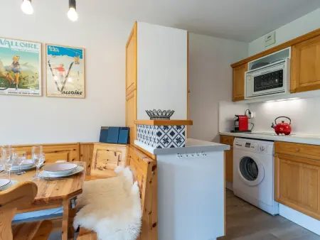 Appart 6 pers Valloire, balcon Sud-Ouest, cuisine équipée : photo 5
