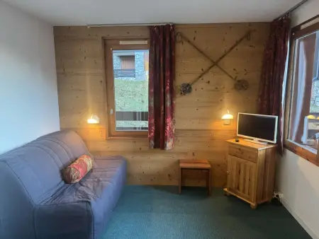 Location appartement à Les Avanchers Valmorel, Studio ski aux pieds, animaux acceptés, cuisine équipée