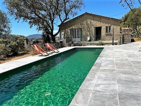 Location villa à Olmeto, Villa pour 6 pers., piscine chauffée, vue mer, Wi-Fi, proche Propriano