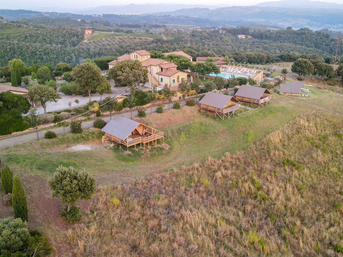 Glampingtent Zeus à Riparbella, vue mer panoramique - Photo 6