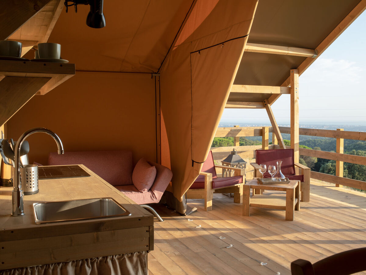 Glampingtent Zeus à Riparbella, vue mer panoramique - Photo 8