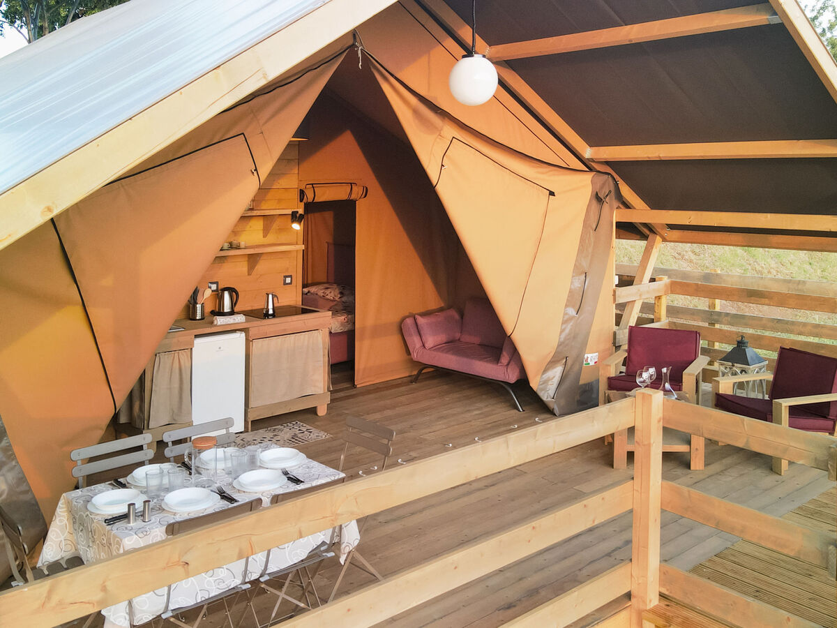 Glampingtent Zeus à Riparbella, vue mer panoramique - Photo 9