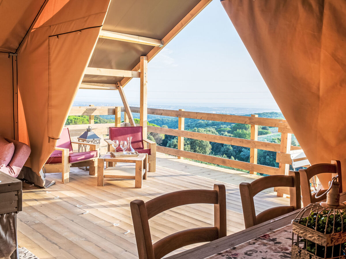 Glampingtent Zeus à Riparbella, vue mer panoramique - Photo 10