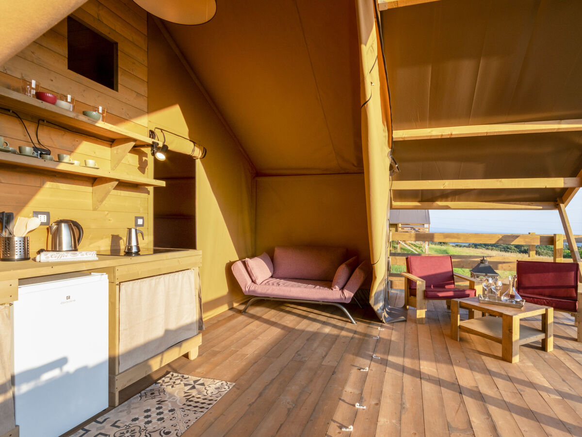 Glampingtent Zeus à Riparbella, vue mer panoramique - Photo 11
