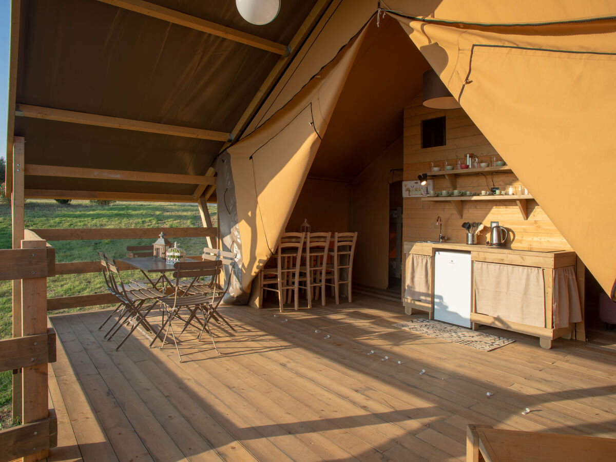 Glampingtent Zeus à Riparbella, vue mer panoramique - Photo 13