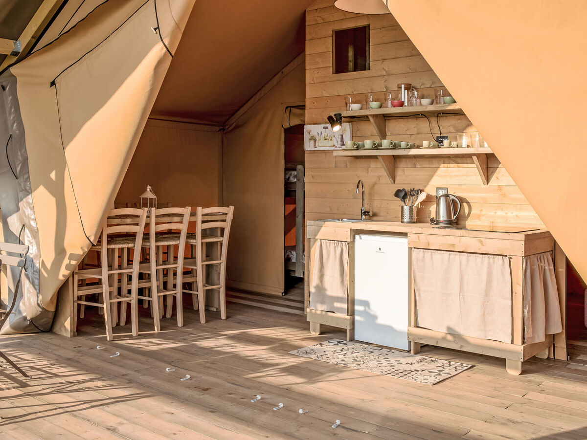 Glampingtent Zeus à Riparbella, vue mer panoramique - Photo 14