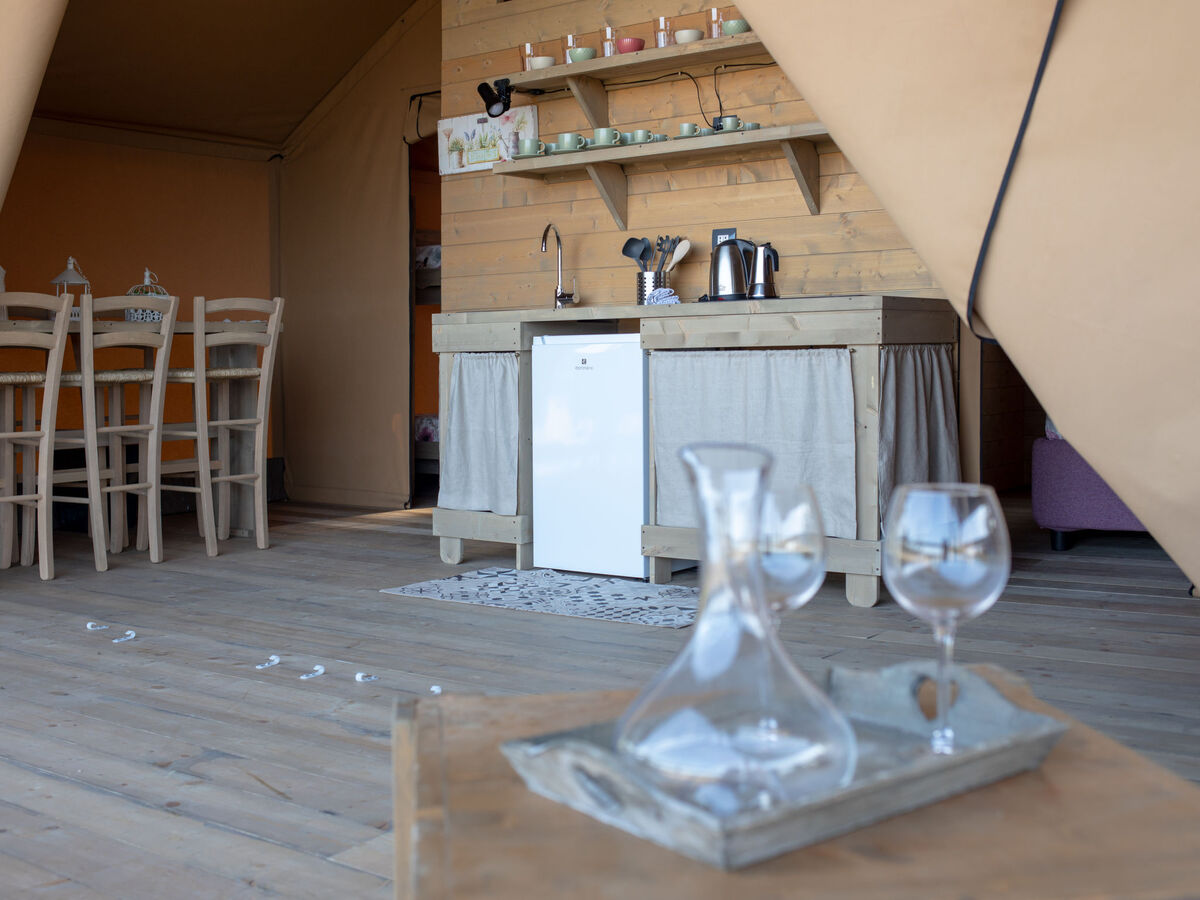 Glampingtent Zeus à Riparbella, vue mer panoramique - Photo 19