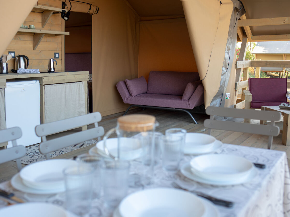 Glampingtent Zeus à Riparbella, vue mer panoramique - Photo 24