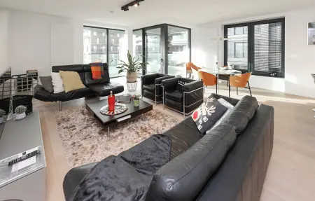 Appartement design avec terrasse couverte à Ostende, près du port : photo 4