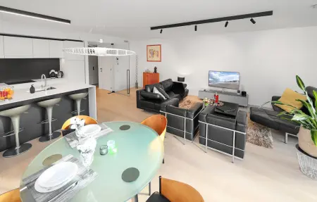 Appartement design avec terrasse couverte à Ostende, près du port : photo 17
