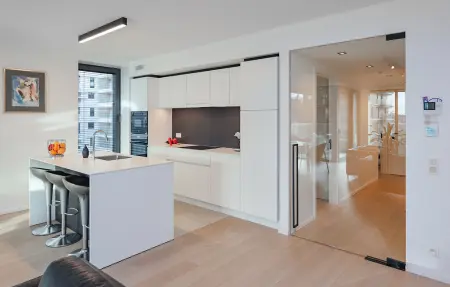 Appartement design avec terrasse couverte à Ostende, près du port : photo 18