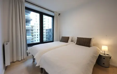 Appartement design avec terrasse couverte à Ostende, près du port : photo 20