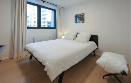 Appartement design avec terrasse couverte à Ostende, près du port : photo 21