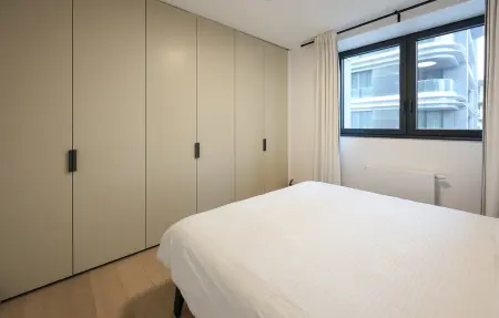 Appartement design avec terrasse couverte à Ostende, près du port : photo 23