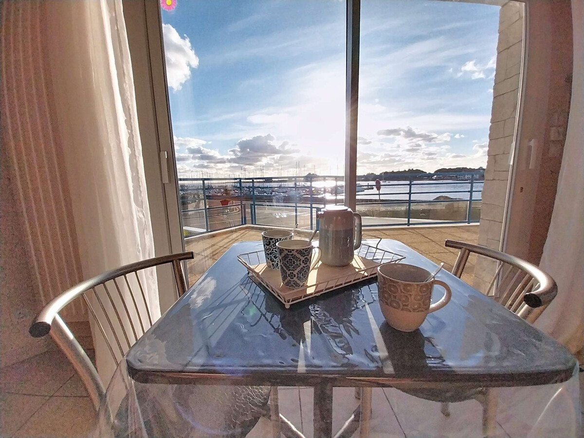 Appartement 104 m² face au port d'Étel, terrasse vue Ria - Photo 10