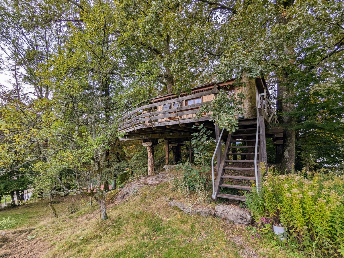 Cabane perchée avec terrasse, sauna et BBQ à Ferdrupt - Photo 8