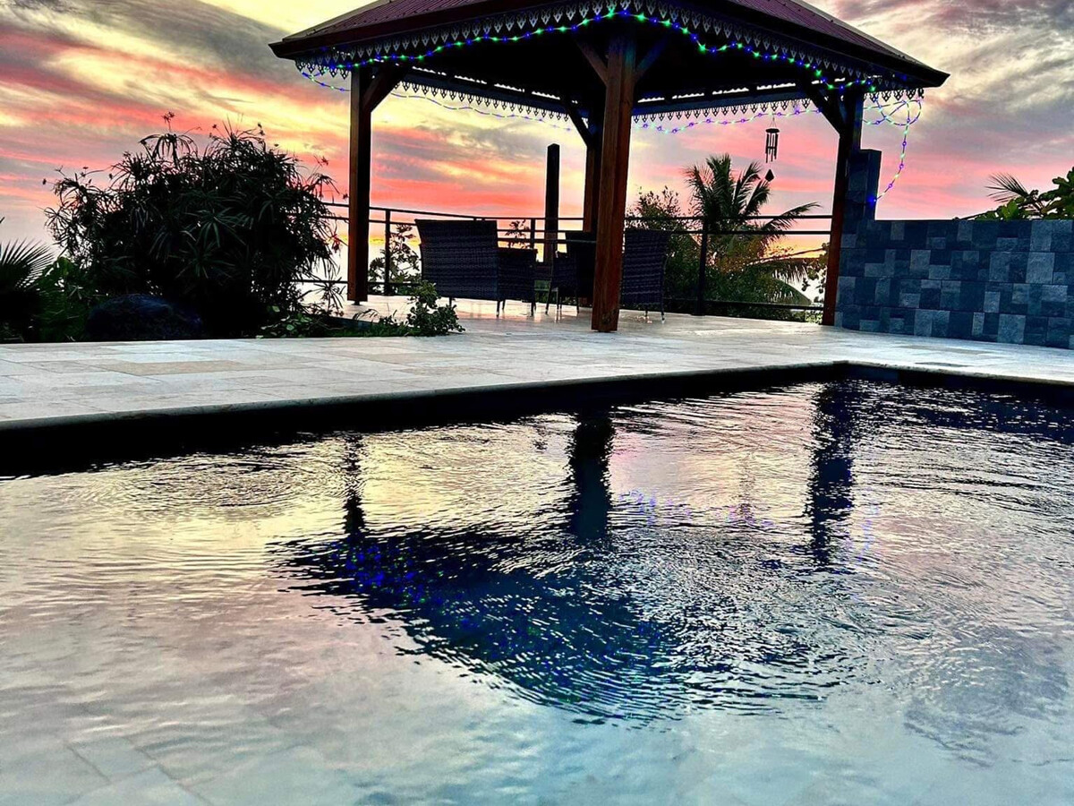 Gîte 4 pers à Saint-Pierre : piscine, vue océan et baleines - Photo 23