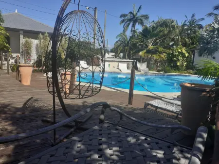 Location gite à Saint Louis , Charmant gîte avec piscine et climatisation à Saint-Louis