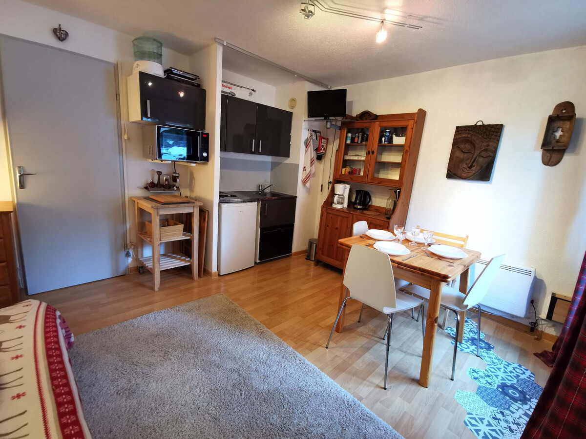 Studio cabine 4 pers aux Adrets-Prapoutel, 200m pistes - Photo 4