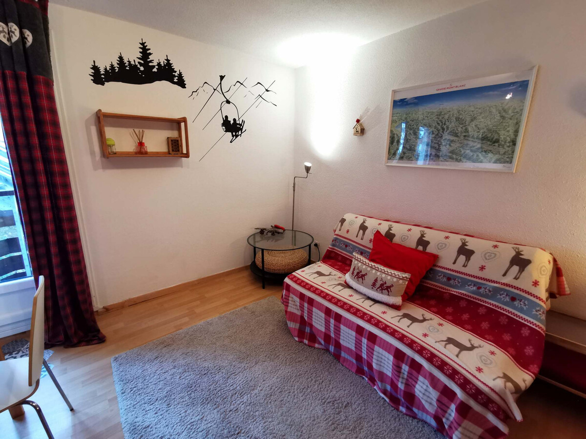 Studio cabine 4 pers aux Adrets-Prapoutel, 200m pistes - Photo 11