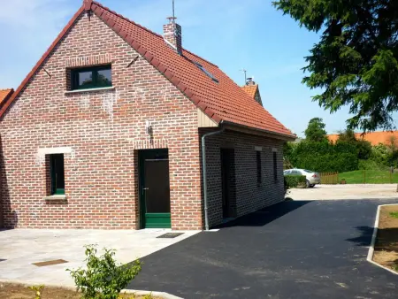 Location gite à Flêtre, Gîte paisible aux Flandres, animaux admis, jardin clos