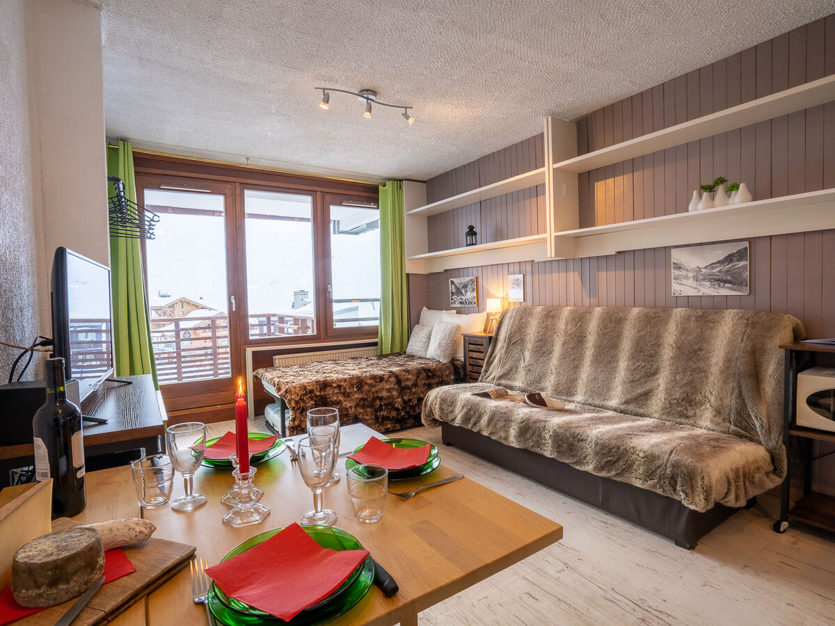 Studio 22 m² Tignes, balcon sud vue montagne - Photo 1