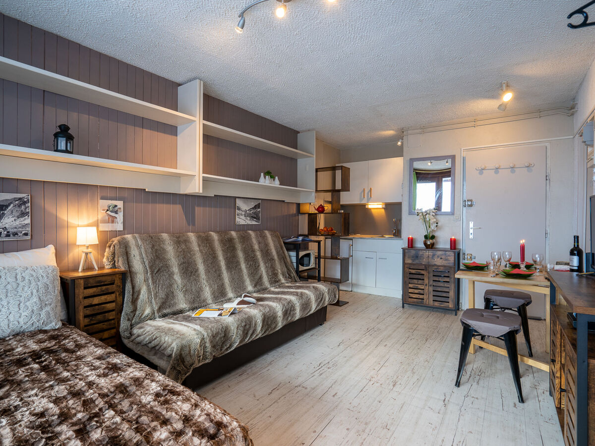 Studio 22 m² Tignes, balcon sud vue montagne - Photo 2
