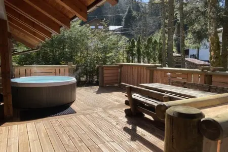 Le Renne – Chalet bois avec spa à La Bresse : photo 3