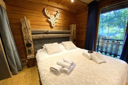 Le Renne – Chalet bois avec spa à La Bresse : photo 14