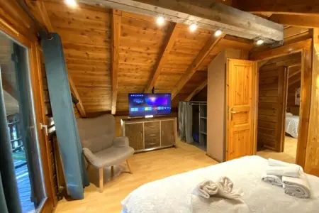 Le Renne – Chalet bois avec spa à La Bresse : photo 19