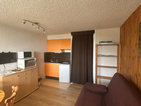 Location appartement à Besse et Saint Anastaise Super Besse, Studio à Super Besse avec vue sur pistes et balcon