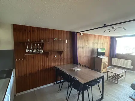 Location appartement à Besse et Saint Anastaise Super Besse, Appartement cosy au centre, accès aux pistes, balcon sud, WIFI, parking à proximité