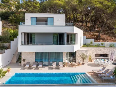 Villa Zastup, 12 pers., piscine chauffée et vue mer : photo 2
