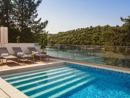 Villa Zastup, 12 pers., piscine chauffée et vue mer : photo 28