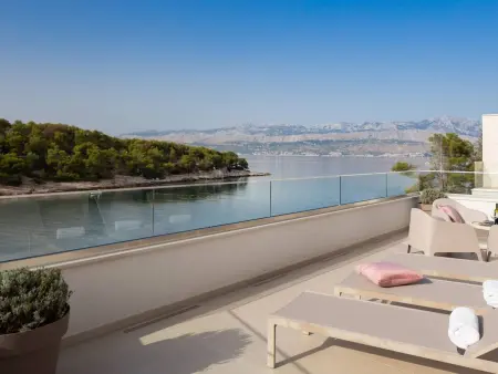 Villa Zastup, 12 pers., piscine chauffée et vue mer : photo 30