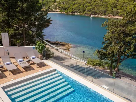 Villa Zastup, 12 pers., piscine chauffée et vue mer : photo 38