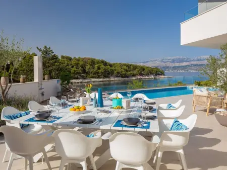 Villa Zastup, 12 pers., piscine chauffée et vue mer : photo 45