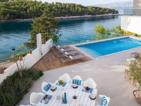 Villa Zastup, 12 pers., piscine chauffée et vue mer : photo 46