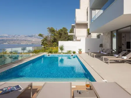 Villa Zastup, 12 pers., piscine chauffée et vue mer : photo 48