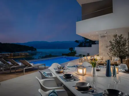 Villa Zastup, 12 pers., piscine chauffée et vue mer : photo 51