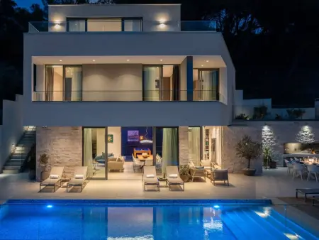 Villa Zastup, 12 pers., piscine chauffée et vue mer : photo 57