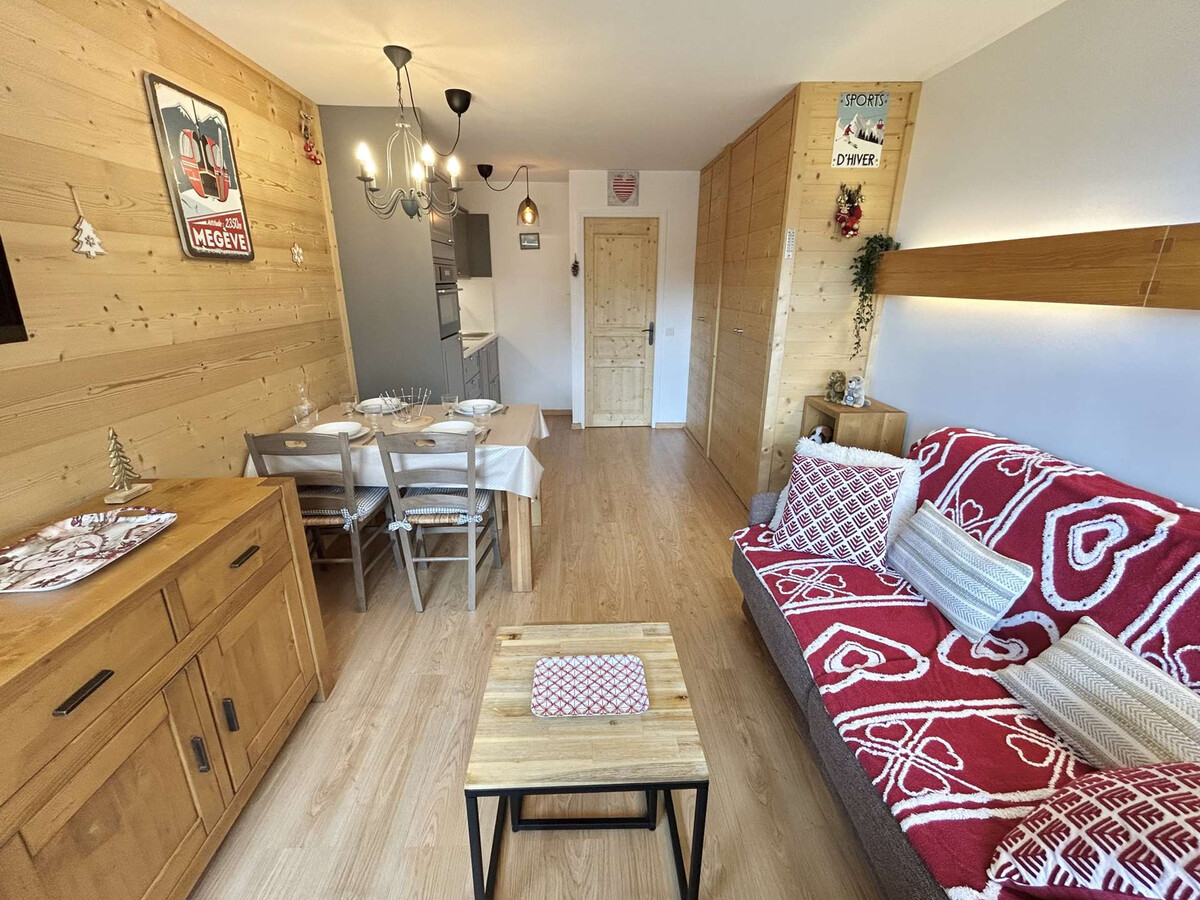Studio 4 pers. Megève, parking et casier skis - Photo 1