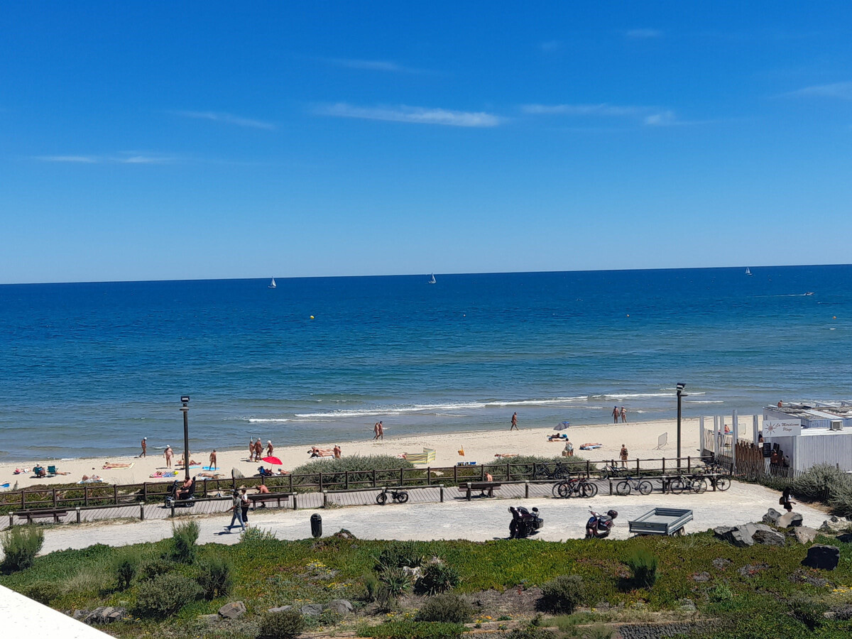 Studio climatisé vue mer, parking privé à Cap d'Agde - Photo 1